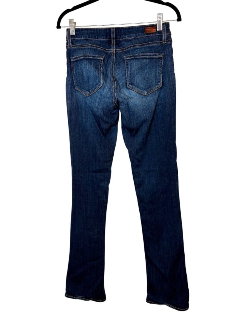 PAIGE Manhattan Armstrong Dark Wash Mid Rise Bootcut Jeans 32" Inseam Size 26 - Picture 6 of 11